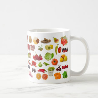 Taza De Café colección grande de frutas y verduras