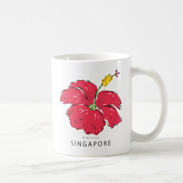 TAZA DE CAFÉ COLECCIÓN HIBISCUS DE SINGAPUR (Derecha)