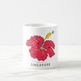TAZA DE CAFÉ COLECCIÓN HIBISCUS DE SINGAPUR