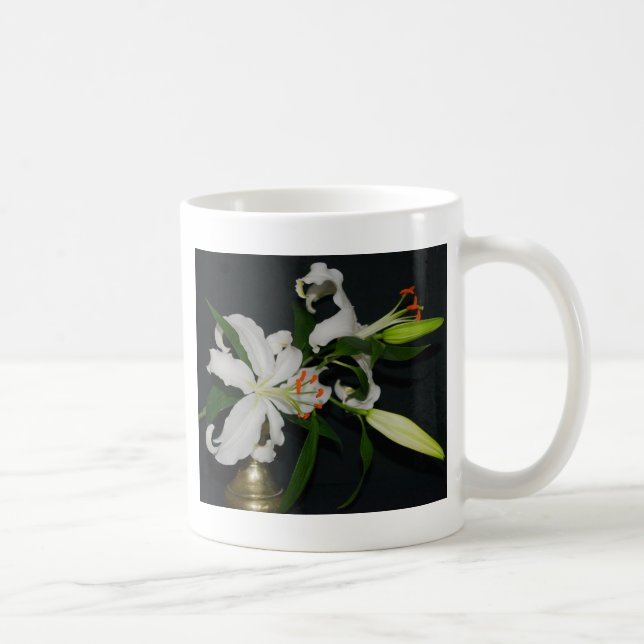 Taza De Café Colección irlandesa de Brass y Flores (Derecha)