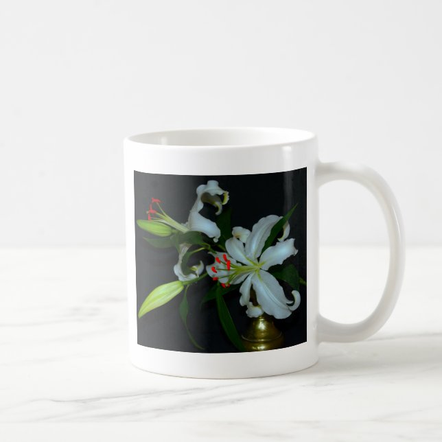 Taza De Café Colección irlandesa de Brass y Flores (Derecha)