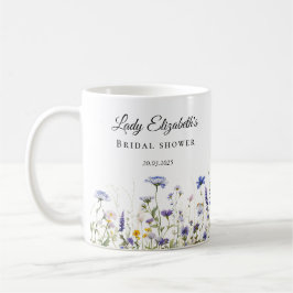 Taza De Café Colección nupcial de Regency Blue Wildflower Regen