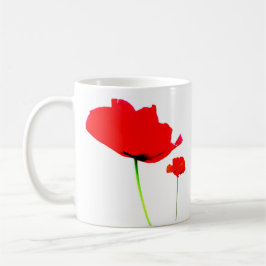 Taza De Café Colección POPPY 06 Mug de cerámica blanca
