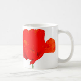 Taza De Café Colección POPPY 06 Mug de cerámica blanca