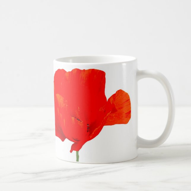 Taza De Café Colección POPPY 06 Mug de cerámica blanca (Derecha)