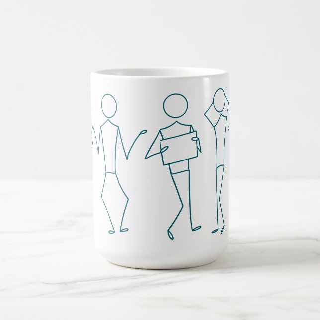 Taza De Café Colección Stickman Café Mug Set (Centro)