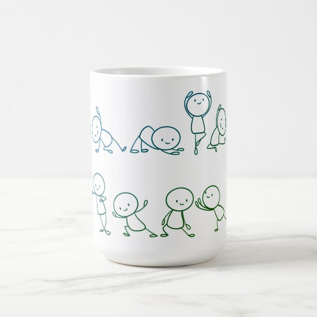 Taza De Café Colección Stickman de mano para café Mug (Centro)