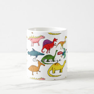 Taza De Café Colección Thunder_Cove de dinosaurios curados