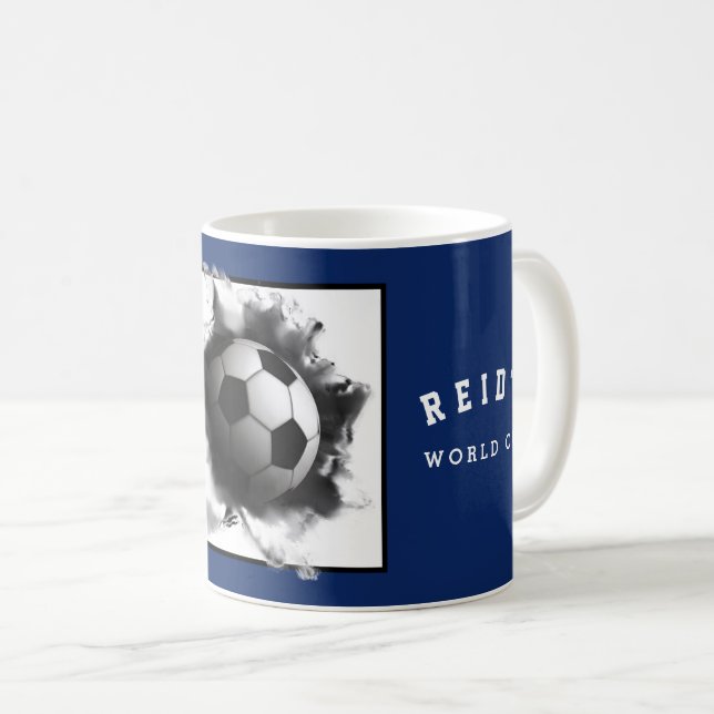 Taza De Café Coleccionable de fútbol personalizado (Anverso derecho)