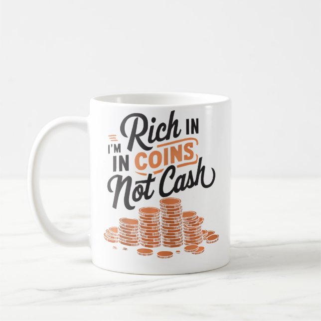 Taza De Café Coleccionista de Monedas Numismático Numismática C (Izquierda)