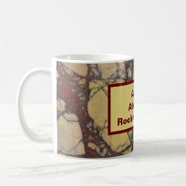 Taza De Café Coleccionista de rock - Piedra de mármol rojo amar