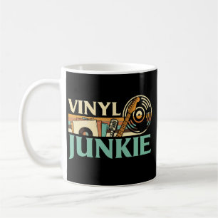 Taza De Café Coleccionista de vinilos LP Discos DJ Tornamesa Mú