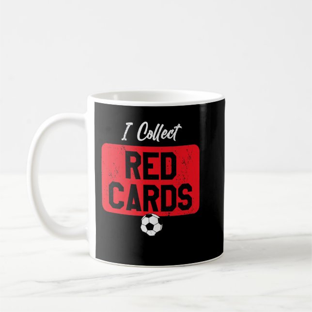 Taza De Café Colecciono tarjetas rojas, juego divertido de futb (Izquierda)