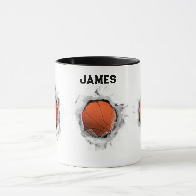 Taza De Café Colectivo creativo de baloncesto (Centro)