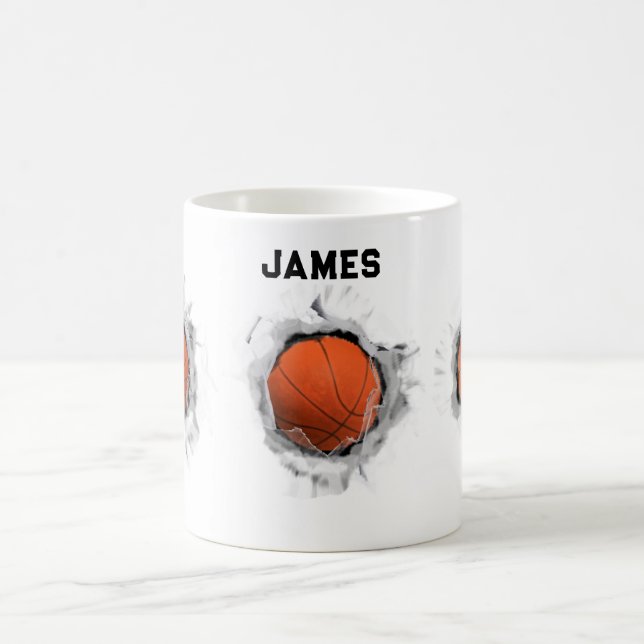 Taza De Café Colectivo creativo de baloncesto (Centro)