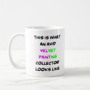 Taza De Café colector de pintura de terciopelo, ávido