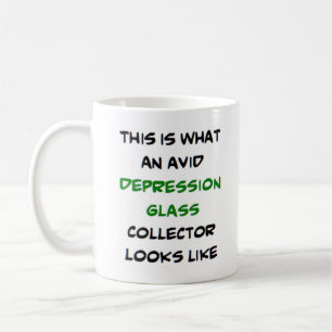 Taza De Café colector de vidrio de depresión, ávido