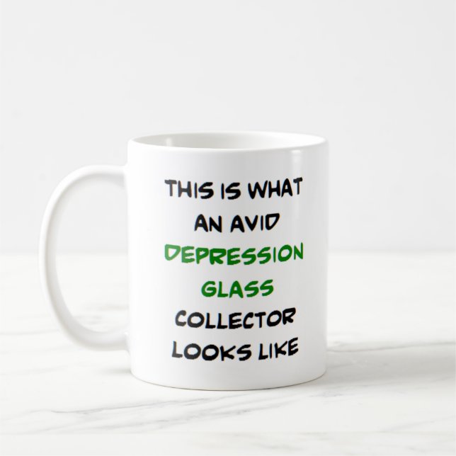 Taza De Café colector de vidrio de depresión, ávido (Izquierda)