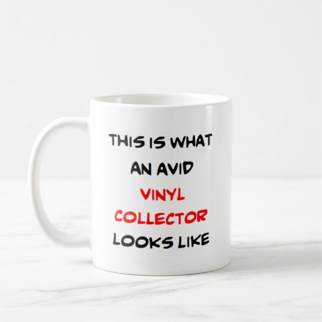 Taza De Café colector de vinilo ávido (Izquierda)