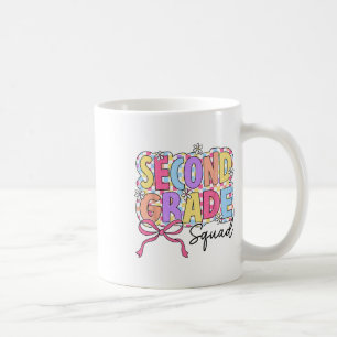 Taza De Café Colegiala Maestra Del Equipo De Segundo Grado Coqu