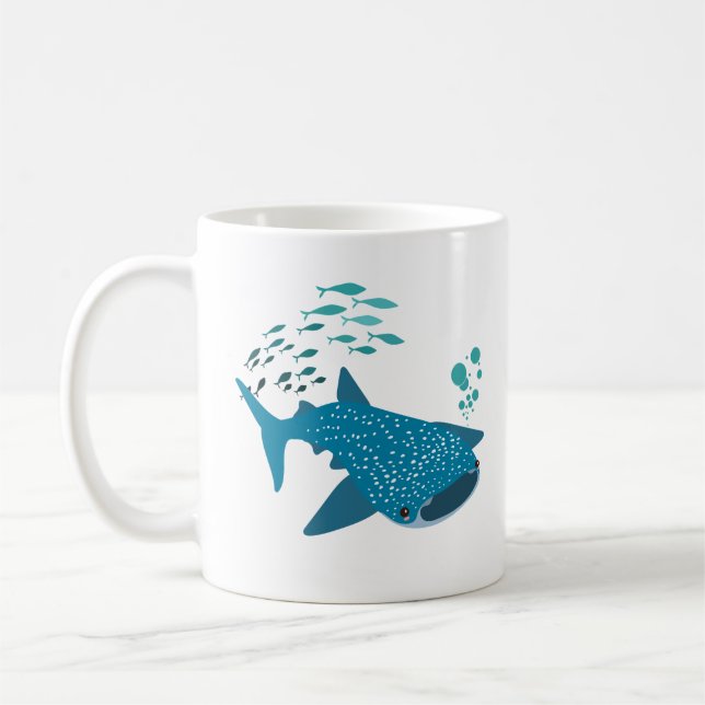 Taza De Café Colegio de peces y cochecitos Coffee Mug (Izquierda)