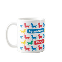 Colerful Pembroke Welsh Corgi Mug