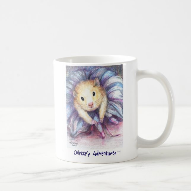 Taza De Café Colette que ata sus zapatos de ballet (Derecha)