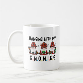 Taza De Café colgando con mis navidades graciosos de gnomics