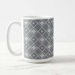 Taza De Café Colgante de cruz geométrica