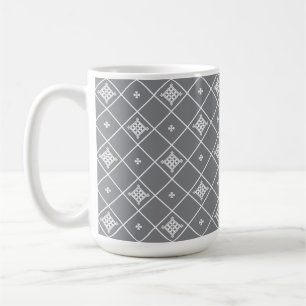 Taza De Café Colgante de cruz geométrica