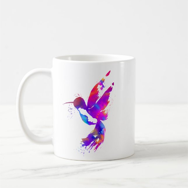 Taza De Café Colibrí arcoiris (Izquierda)