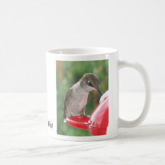 Taza De Café ¡Colibrí, bebida encima de la vida!