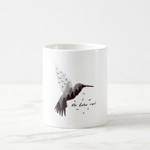 Taza De Café Colibrí con bosque