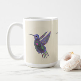 Taza De Café Colibrí con Corazón