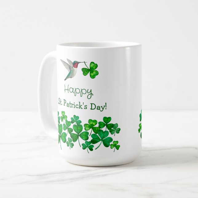 Taza De Café Colibrí de San Patricio (Anverso izquierdo)