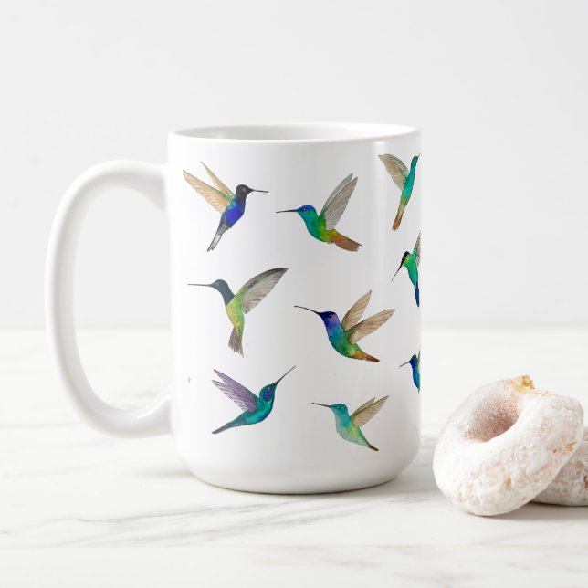 Taza De Café Colibríes (Con donut)