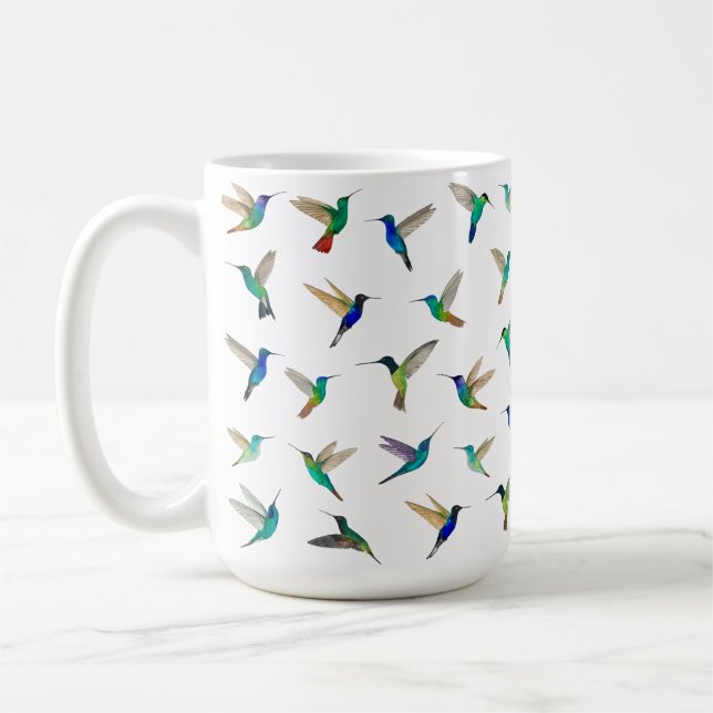 Taza De Café Colibríes (Izquierda)