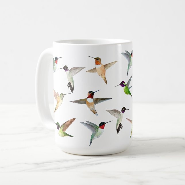 Taza De Café Colibríes de América del Norte (Anverso izquierdo)