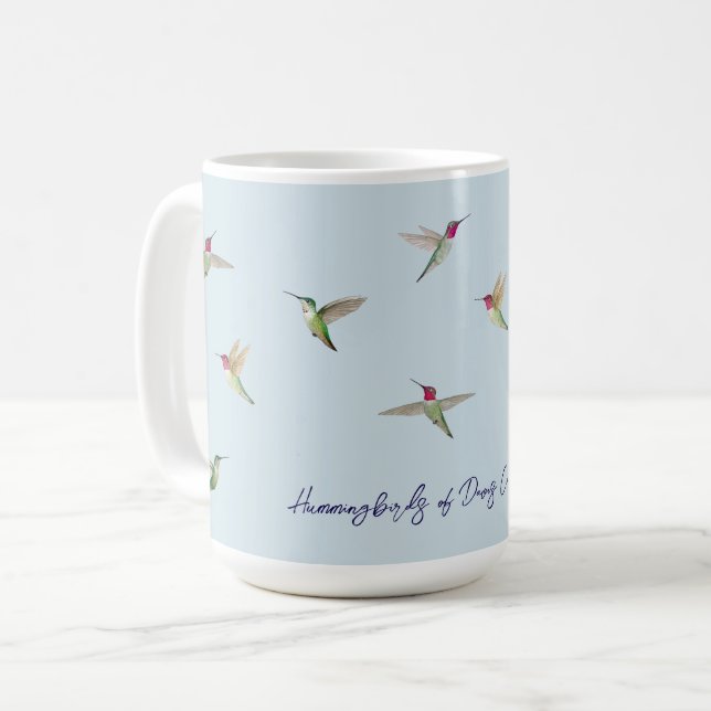 Taza De Café Colibríes de Anna de Davis (Anverso izquierdo)
