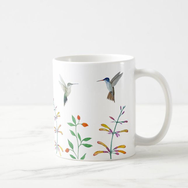 Taza De Café Colibríes de Verano (Derecha)