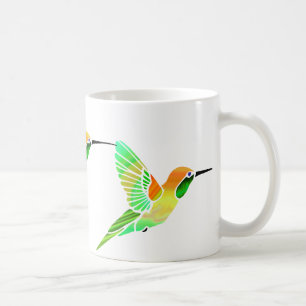 Taza De Café Colibríes del sorbete de la cal del limón
