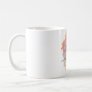 Taza De Café Colibríes florales con flores