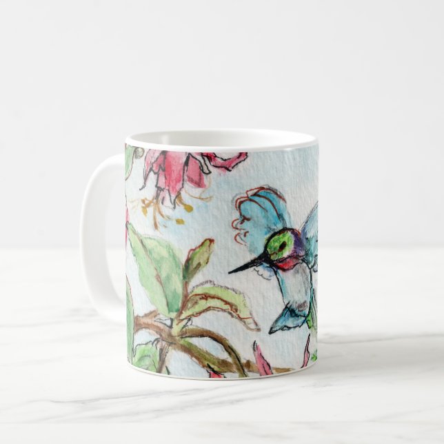 Taza De Café Colibrus honeysuckus (Anverso izquierdo)