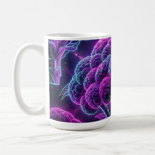 Taza De Café Coliflor Galaxia Ciberpunk Neon