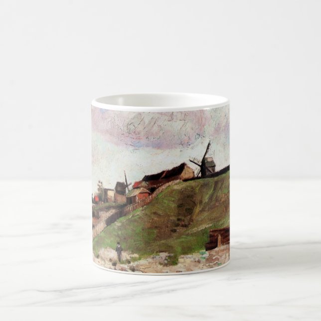 Taza De Café Colina de Montmartre con Quarry de Vincent van Gog (Centro)