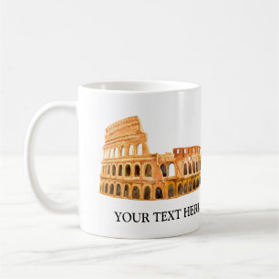 Taza De Café Coliseo Roma, Italia Diseño Personalizado