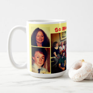 Taza De Café Collage amarillo de amor Café Mug