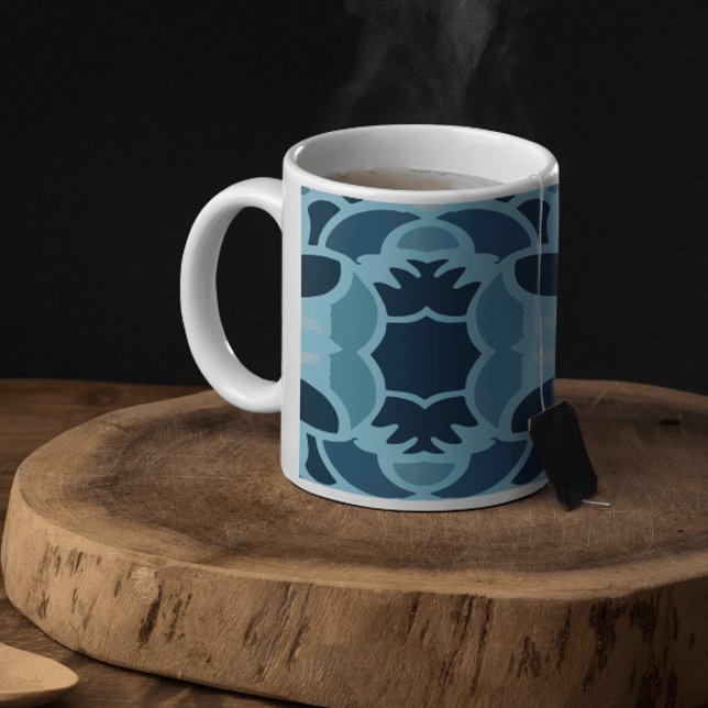 Taza De Café Collage Blue Mug (Subido por el creador)