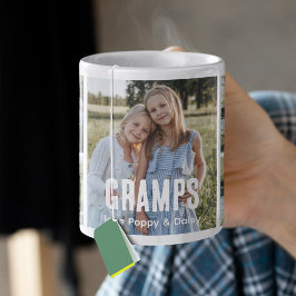 Taza De Café Collage de 5 fotos de moda para abuelos