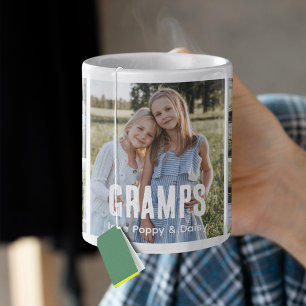 Taza De Café Collage de 5 fotos de moda para abuelos